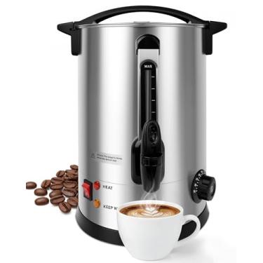 Imagem de Xeoca Urna de café comercial, cafeteira para 100 xícaras e urna de água quente, cafeteira rápida de 1500 W para negócios, festas, catering e grandes reuniões (100 xícaras)