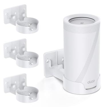 Imagem de EDUP Kit de montagem de parede para sistema de malha WiFi 7 da Deco BE65-5G/BE75/ BE85/ BE95/ BE10000/BE22000/BE33000 BE Serie, suporte de montagem Wi-Fi 7 Deco Mesh com cabo e adaptador de energia