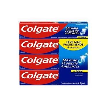 Imagem de Creme Dental Colgate Máxima Proteção Anticáries 90g 4 unid com Desconto