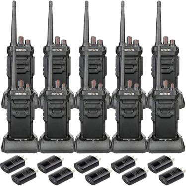 Imagem de Retevis Walkie Talkies Rt48 À Prova D'Água Para Adultos, Rádio Bidirecional De Alta Resistência, Profissional/Empresarial, Bateria 1200 Mah, Vox, Alarme Sos, Rádios Recarregáveis Construção Civil Ao