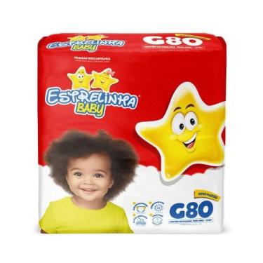 Imagem de Fralda Estrelinha Hiper G com 80 Unidades