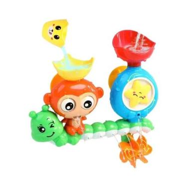 Imagem de Brinquedo De Banho Para Crianças Em Forma De Macaco Lagarta Com Ventos
