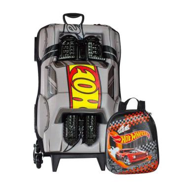Imagem de Mochila Rodas Night Shifter Motor Real Hot Wheels Lancheira