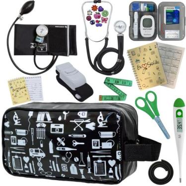 Imagem de Kit Enfermagem Completo Top + Medidor Glicose  - PREMIUM, P.A. MED, IN