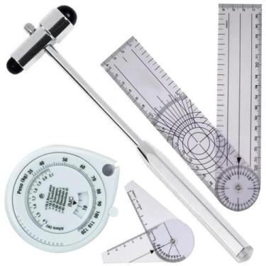 Imagem de Kit Goniometro Grande Dedo Martelo Buck Fita Imc Fisio - INOX IMC, INO