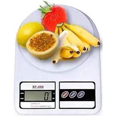 Imagem de Balança Digital De Cozinha Alta Precisão Alimentos 10kg, Branco, 30