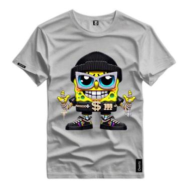 Imagem de Camiseta Camisa Bob Esponja Street Mala Personagem Personalizado Blusa