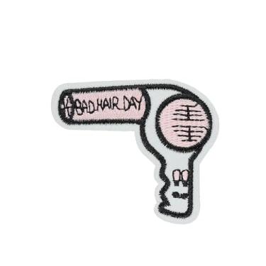 Imagem de Obokata Secador de cabelo bordado costurados e adesivos de ferro para roupas