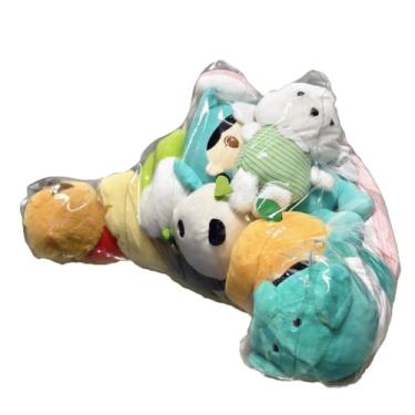 Imagem de Capa para cadeira Bean Bag – com zíper impermeável para sofá transparente | Armazenamento de brinquedos de pelúcia transparente de 30 L | para crianças, meninos, meninas, sala de jogos, creche