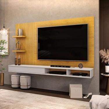 Imagem de Painel para TV Suspenso Ambiente Bento Cedro Bali - DJ Móveis