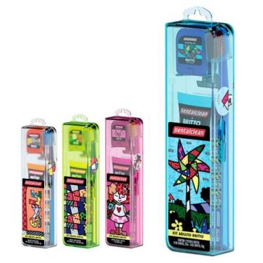 Imagem de Dentalclean romero brito escova+fio+gel dental cor aleatório