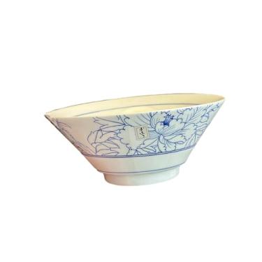 Imagem de Fugui Peônia Cerâmica Pratos e Pratos Simples Lazer Louça com Cor Underglaze - 19 cm Henry Bowl