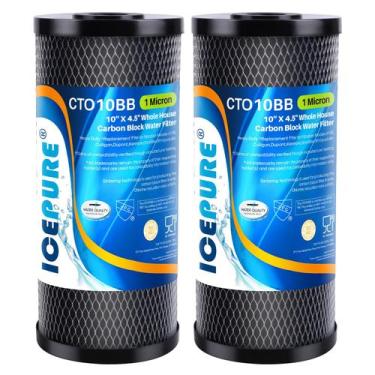 Imagem de Filtro de água ICEPURE 10x4,5 1 mícron com carbono ativado
