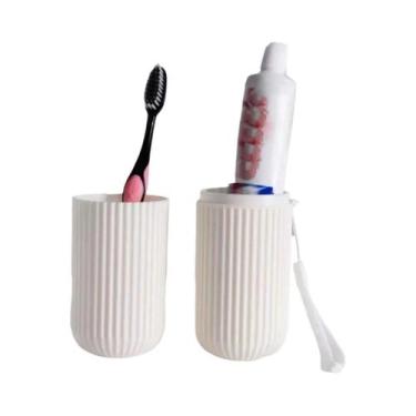 Imagem de Estojo Portátil Para Escova De Dentes E Pasta De Dente Com Proteção Co