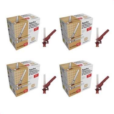 Imagem de Kit com 400 Agulhas (26G 1/2) 13x0,45mm disp. de segurança - Descarpac