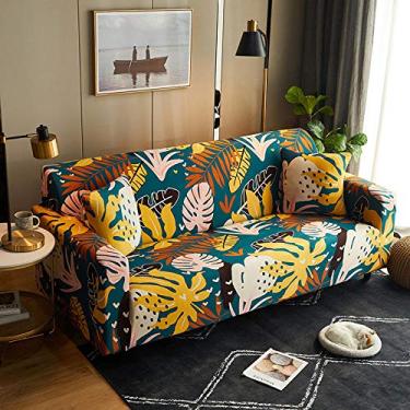 Imagem de Capa de sofá para cães, gatos, animais de estimação, 3 lugares, capa floral para sala de estar, protetor de sofá elástico C (G 4 lugares 235 300 cm (1 peça)) (F 2 lugares 145 185 cm + 3 lugares 190)