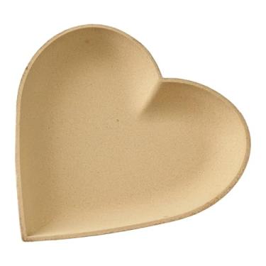 Imagem de Bothyi Bandeja decorativa de madeira em formato de coração para penteadeira, ideal para exibir perfumes, joias e outros objetos. Perfeita para decoração, 25 Cm X 24.5 Cm X