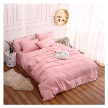 Imagem de Capa de edredom de inverno luxuosa estética masculina fofa conjunto completo, roupa de cama (C solteiro)