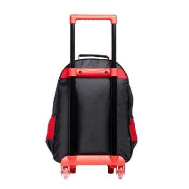 Imagem de Kit Mochila Com Carrinho e Rodas com Lancheira e Estojo duplo Flamengo Mengão-Unissex