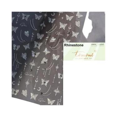 Imagem de Adesivos De Unha 5D Borboleta Vermelha Fênix Andorinha Decalques De Ma