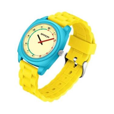 Imagem de Relógio Esportivo Digital De Quartzo Unissex Em Silicone Multicolorido