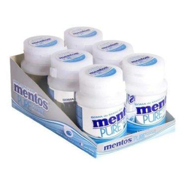 Imagem de Kit Chiclete Mentos 6x56g Garrafinha White