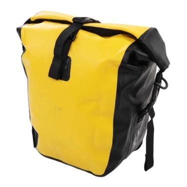Imagem de KIMISS Bolsa para Rack Traseiro de Bicicleta – Bolsa de Selim de Ciclismo à Prova d'água para Passeios de Longa Distância, Design de Liberação Rápida, Grande Capacidade, Uso Ao Ar Livre, Amarelo