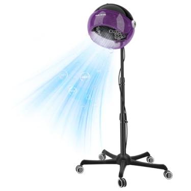 Imagem de Secador de cabelo profissional iônico com capuz 1875W, secador de capô de salão ajustável em pé, 3 configurações de calor, desligamento rápido, máquina de vaporizador de cabelo para condicionamento