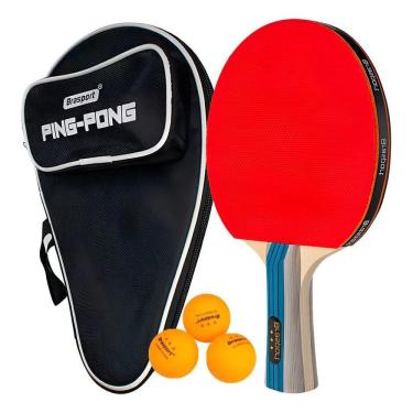 Imagem de Raquete Ping Pong De Tenis De Mesa C/Raqueteira