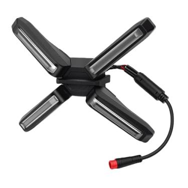 Imagem de Generic Luz de Circulação Diurna de Scooter Luz Elegante Em Forma de X à Prova de Intempéries para Scooter Elétrica ZT3 Pro Segurança Aprimorada para Deslocamentos e Passeios Ao Ar Livre Material ABS