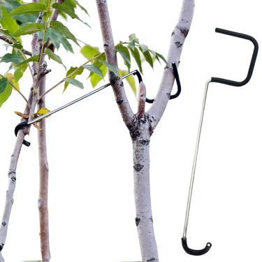 Imagem de WEISGJA Espalhador de galhos de árvores frutíferas, 20 peças, extrator de galho, galho de puxar estereotipado com mangueira de plástico, ferramenta de modelagem de treinamento de galhos de plantas