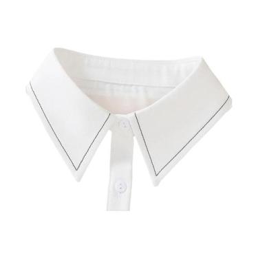 Imagem de Colarinho Falso Decorativo Bordado Versátil Para Mulheres, Camisa Exqu