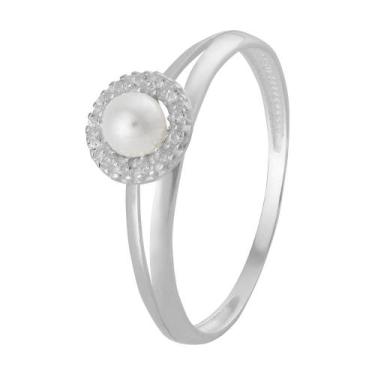 Imagem de Anel Prata Link Pérola - Convex, 12