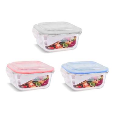 Imagem de Pote Vidro Hermético Mantimento Tampa Plástico 520ml - 101 - Qhouse Ut