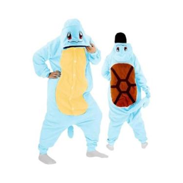 Imagem de Pijama Kigurumi Adulto De Pokémon Pikachu Gengar Snorlax Eevee Squirtl