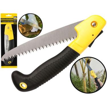 Imagem de Serra Serrote Dobrável Para Poda Jardim Madeira Galhos Folhagem Lâmina