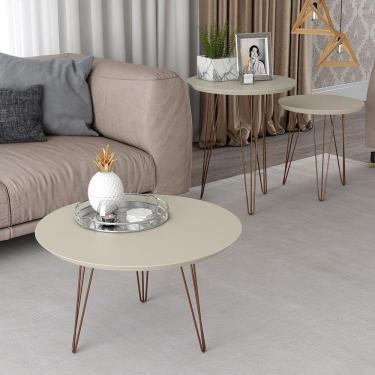 Imagem de Mesa De Apoio Evolution Off-white Patrimar