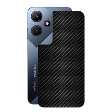 Imagem de Película para Infinix Hot 30i - Traseira de Fibra de Carbono Preta - Gshield