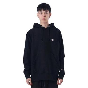 Imagem de Moletom Canguru Champion Rw Ml Emb Logo Off White-Masculino