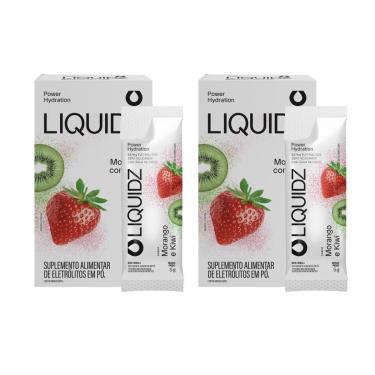 Imagem de LIQUIDZ® - Eletrólitos Zero Açúcares - Morango com Kiwi - Kit 2 Caixas - 12 sachês-Unissex