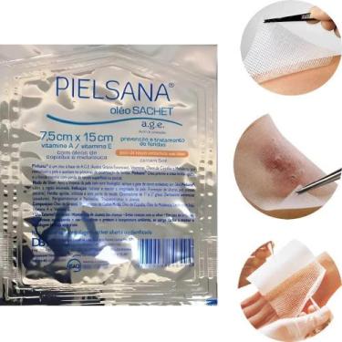 Imagem de Curativo Gaze De Rayon Em Óleo Sachet 7,5X7,5Cm - 4 Unidades - Pielsan