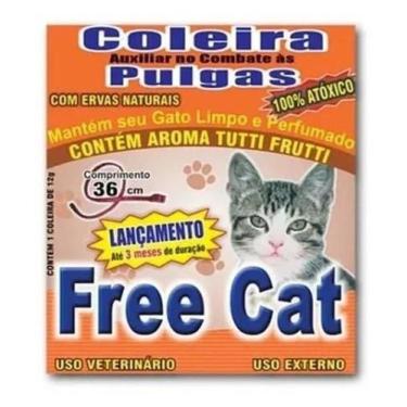Imagem de Coleira Freedog FreeCat Natural Antipulgas Pet Cachorro Gato Anti Pulg