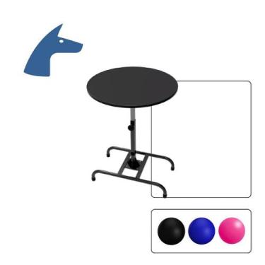 Imagem de Mesa de Tosa Redonda Minag com Tampo Giratório - Minag Secadores, Pret