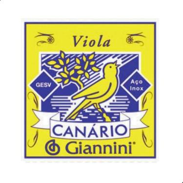 Imagem de Encordoamento para viola aço canario giannini gesv