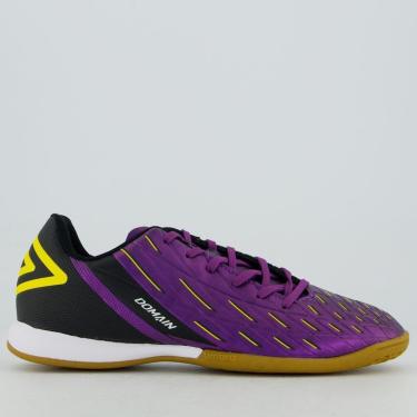 Imagem de Chuteira Umbro Domain Futsal Roxa e Preta-Masculino