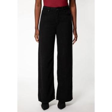 Imagem de Calça Wide Leg Lyocel Preto-Feminino