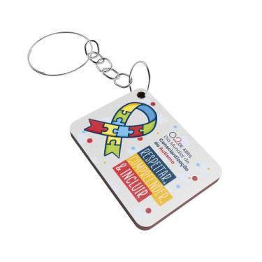 Imagem de kit especial 50 chaveiros para destacar o dia mundial da conscientizaç