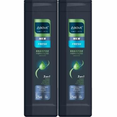 Imagem de Kit 2 und Shampoo Above Masculino Hair Care Fresh 3em1 325ml