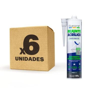 Imagem de Kit 6 Pu 40 400g Rejunte Acrílico Barone Diversas Cores