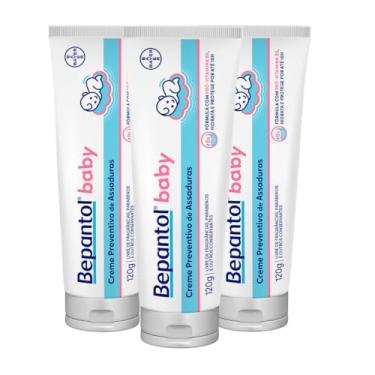 Imagem de Bepantol Kit com 3 Cremes Pomada de Assadura 120gr Cada.